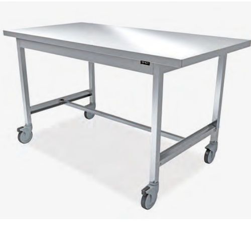 Mesa de acondicionamiento de instrumental médico - 191AXCR-ELEVET series - Nuova BN - cuadrada / con ruedas / eléctrica