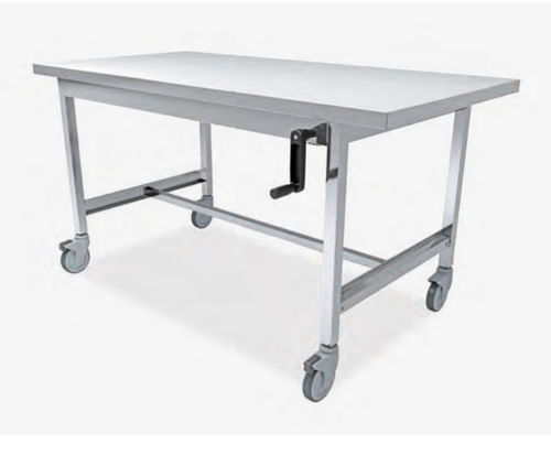 Mesa de trabajo - 191AXCR-ELEVMN series - Nuova BN - cuadrada / de altura regulable / con ruedas