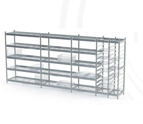 Estantería modular - Nuova BN - para contenedores / para cestas / de acero inoxidable