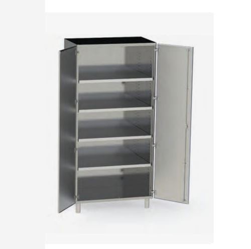Armario de hospital - 504SH series - Nuova BN - con puerta / con estante / de acero inoxidable