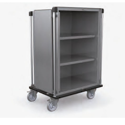 Armario de hospital - 204XD series - Nuova BN - con ruedas / con estante / de acero inoxidable