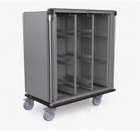 Armario de hospital - 204XD2 series - Nuova BN - con ruedas / de acero inoxidable / gris
