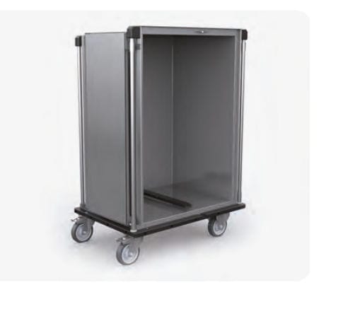 Armario de hospital - 204X series - Nuova BN - con ruedas / de acero inoxidable / gris