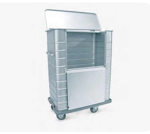 Papelera de acero inoxidable - 203 series - Nuova BN - con ruedas
