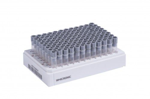 Tubo de ensayo con fondo en V - MP32120, MPW52319LBC3 - MICRONIC - de polipropileno / para almacenamiento de muestras / con tapón de rosca