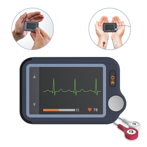 Grabador de eventos de ECG 1 canal - Pulsebit Ex - Shenzhen Viatom Technology Co., Ltd. - inalámbrico