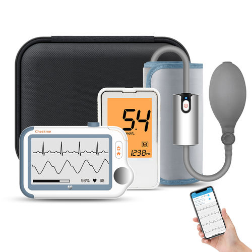 Monitor de constantes vitales portátil - Checkme Suit - Shenzhen Viatom Technology Co., Ltd. - ECG / de temperatura / PNI