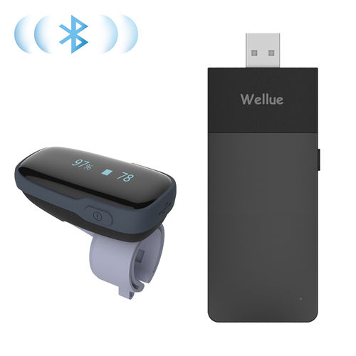 Pulsioxímetro de dedo - Remote linker - Shenzhen Viatom Technology Co., Ltd. - médico / inalámbrico / para smartphone