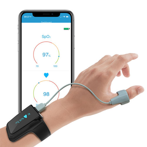 Pulsioxímetro de muñeca - Viatom Checkme O2 - Shenzhen Viatom Technology Co., Ltd. - para terapia CPAP / para asistencia domiciliaria / para apnea del sueño