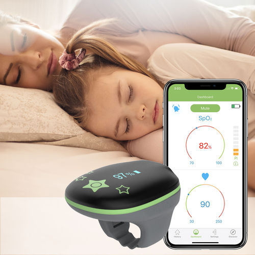 Pulsioxímetro de anillos - KIDS O2 - Shenzhen Viatom Technology Co., Ltd. - para terapia CPAP / para asistencia domiciliaria / BPCO