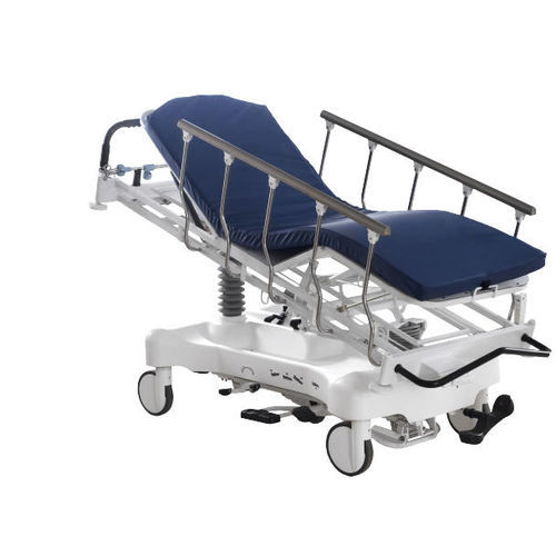 Carro camilla para traslado de pacientes - Speeco x - BiHealthcare - hidráulico / de altura variable / con respaldo regulable