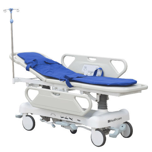Carro camilla de transferencia - BIPT005H - BiHealthcare - hidráulico / de 2 secciones / con barreras laterales