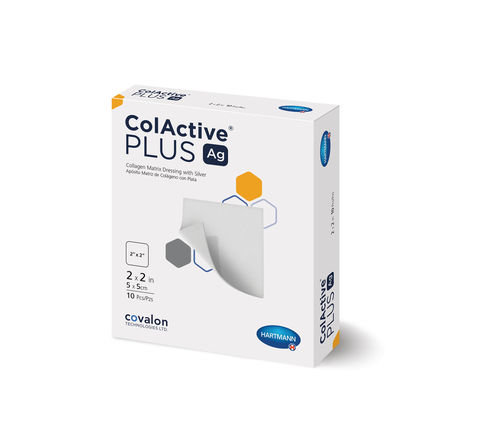 Apósito cutáneo de celulosa - Colactive Plus Ag - Hartmann - de alginato / antimicrobiano