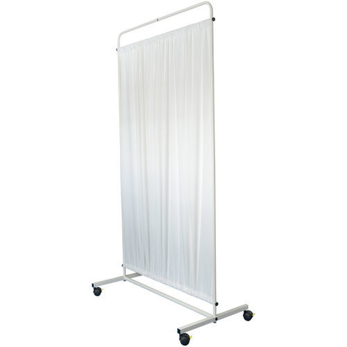 Biombo médico con ruedas - GSPRS888000A - G. SAMARAS SA - Medical Gas Solutions - 1 panel / de habitación de hospital / de acero inoxidable