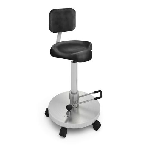 Silla de cirujano de acero inoxidable - 10510010001 - G. SAMARAS SA - Medical Gas Solutions - hidráulica