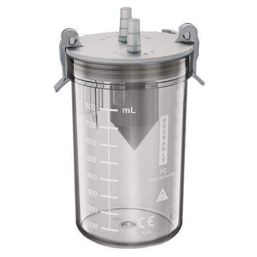 Recipiente de aspiración para fluidos corporales - GSHEPC-PS - G. SAMARAS SA - Medical Gas Solutions - de polisulfona / apto para autoclave