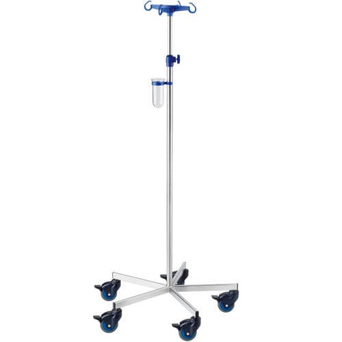 Portasueros con ruedas - GSPRI-M12121 - G. SAMARAS SA - Medical Gas Solutions - 4 ganchos