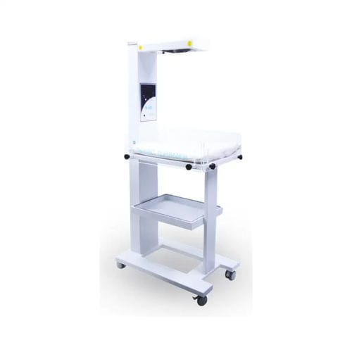 Mesa de reanimación neonatal con báscula - M 308 ECO - Elektro-mag - con monitor / con pantalla táctil / con ruedas