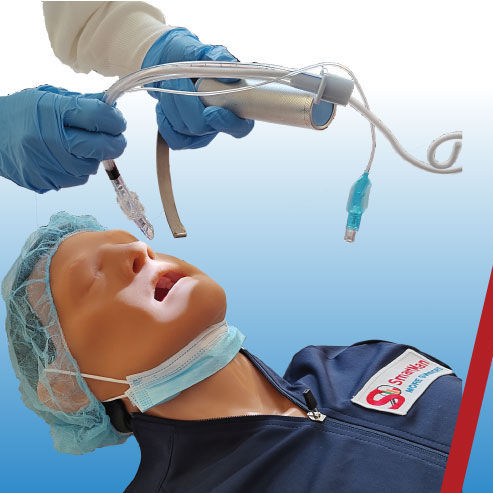 Simulador de paciente para la gestión de las vías respiratorias - AM2 - SmartMan - para cuidados de urgencias / para atención general / de parte superior del cuerpo