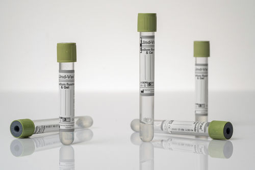 Tubo de extracción para el análisis de la glucemia - FG1202 - OÜ InterVacTechnology - cilíndrico / con anticoagulante