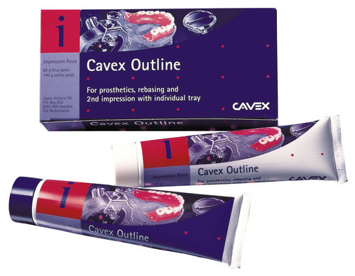 Material dental para moldes para impresiones dentales - Outline - Cavex Holland BV - blanco