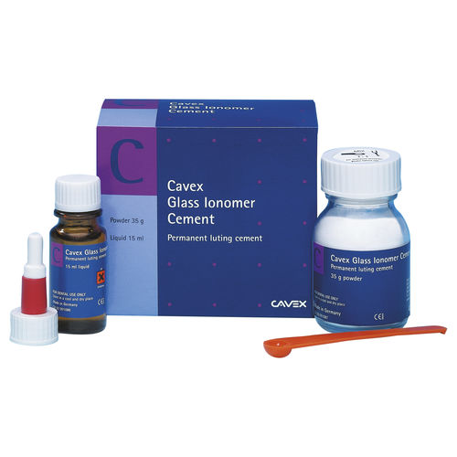 Adhesivo dental para inlays dentales - Glass lonomeer  - Cavex Holland BV - para onlays dentales / para anillos ortodónticos / para puente dental