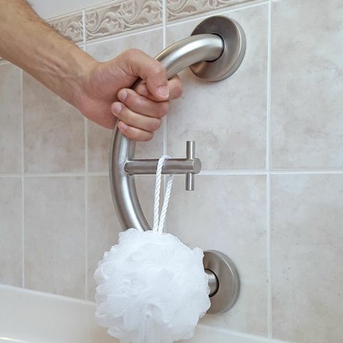 Barra de apoyo para cuarto de baño - PLUS-TH - HealthCraft Products - de pared / de acero inoxidable