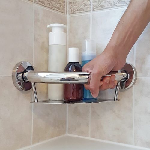 Barra de apoyo para cuarto de baño - PLUS-CS - HealthCraft Products - de pared / de acero inoxidable