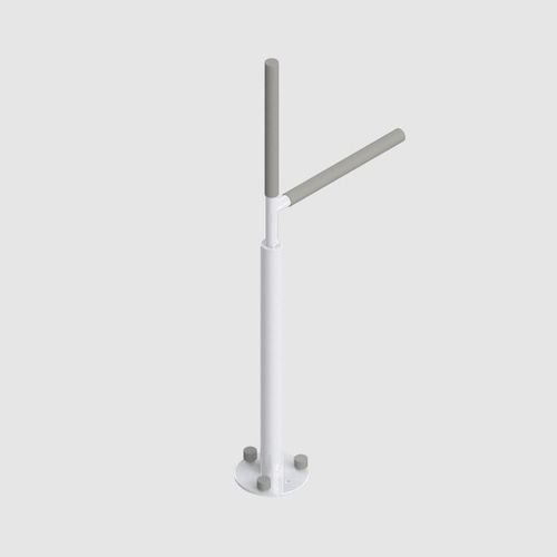 Barra de apoyo para cuarto de baño - Advantage Rail™ - HealthCraft Products - para centro sanitario / de altura regulable / de suelo