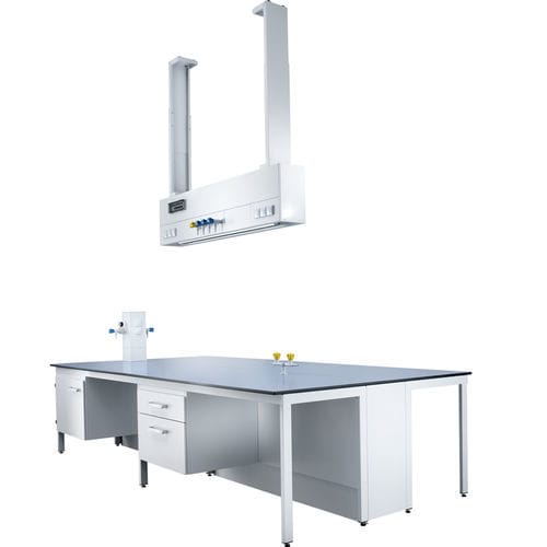 Columna de distribución de techo - Köttermann - de pared / de laboratorio