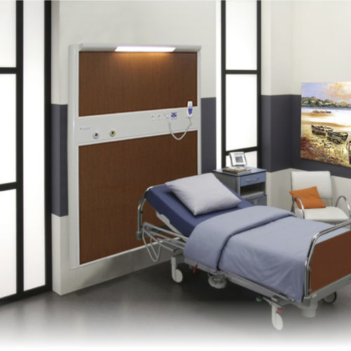 Unidad médica de cabecera de pared - Schönn Medizintechnik - horizontal / para unidad de cuidados intensivos / para habitación de pacientes