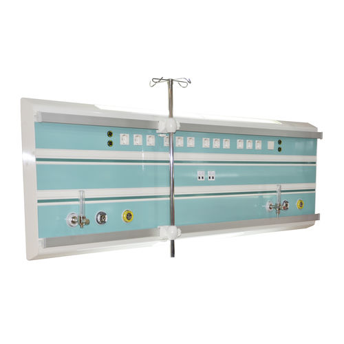 Unidad médica de cabecera horizontal - EUROCARE-D  - Schönn Medizintechnik - de pared / para unidad de cuidados intensivos / con luz