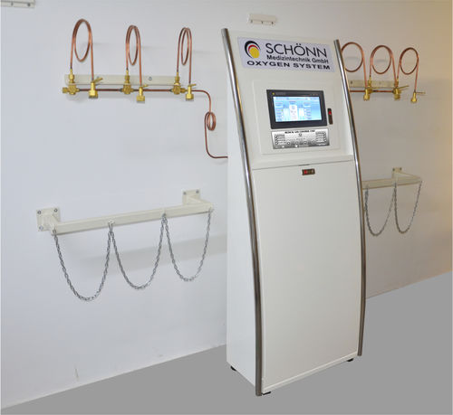 Colector para gases médicos - AMS 3000 - Schönn Medizintechnik - automático / manual / de inversión de caudal