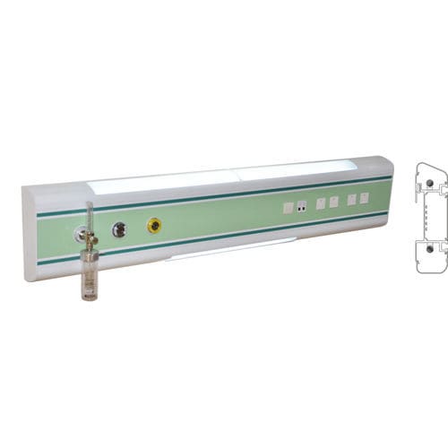 Unidad médica de cabecera de pared - DK 2014-M - Schönn Medizintechnik - horizontal / para unidad de cuidados intensivos / para habitación de pacientes