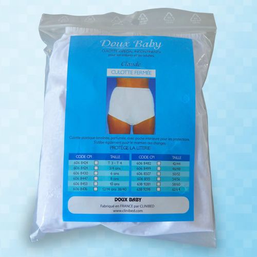 Ropa interior para uso médico unisex - Doux Baby - CLINIBED - XXL / L / S