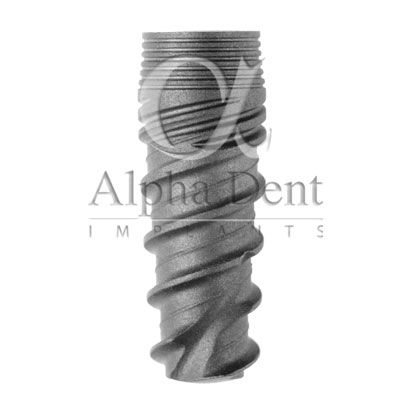 Implante dental cónico - Active Plus - Alpha Dent Implants - de titanio / interno