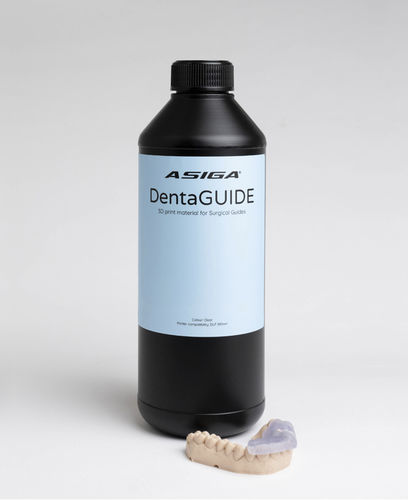Material dental de resina - DentaGUIDE - ASIGA - para impresión en 3D / líquido / biocompatible