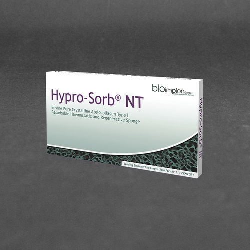 Matriz tisular cirugía reconstructiva - Hypro-Sorb® NT - Bioimplon - colágeno / xenotransplante / hemostática