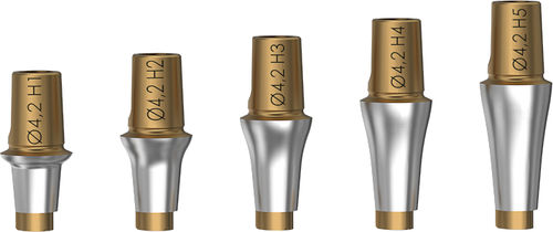 Pilar para implante de titanio - Kontact, Kontact S®  - BIOTECH DENTAL - interno / recto / corto