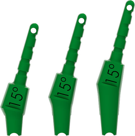 Pilar para implante de plástico - Kontact, Kontact S&reg; - BIOTECH DENTAL - externo / en ángulo / de prueba