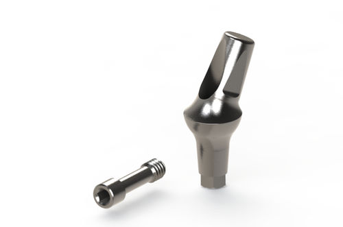 Pilar para implante de titanio - DENTEO - BIOTECH DENTAL - externo / en ángulo