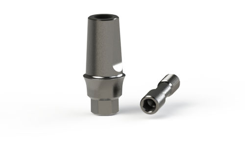Pilar para implante de titanio - DENTEO ZIMMER - BIOTECH DENTAL - externo / recto