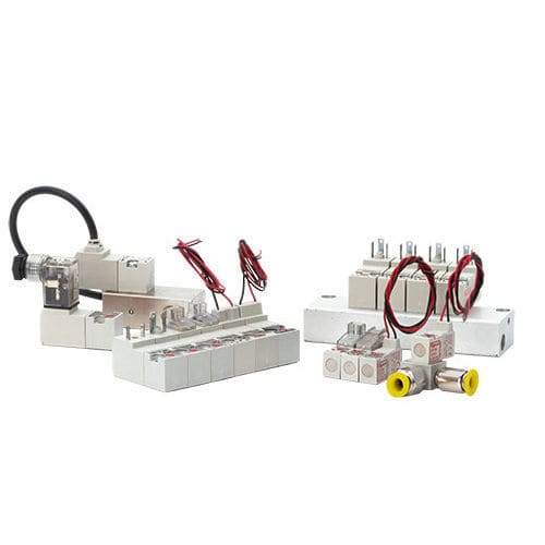 Válvula para el sector médico - E315F-2D024 - Clippard - con solenoides / manual / de acero inoxidable