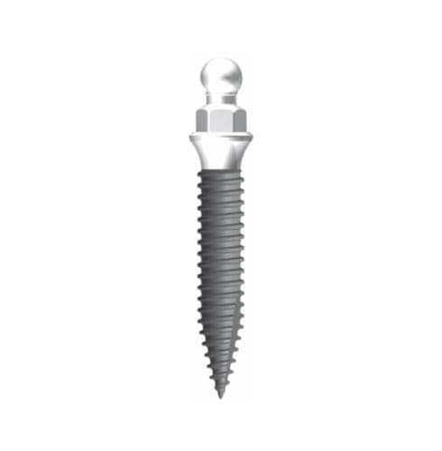 Implante dental cilíndrico - Miniplus ™ Ball Type Fixture - Cowellmedi - cónico / de titanio / tipo bola