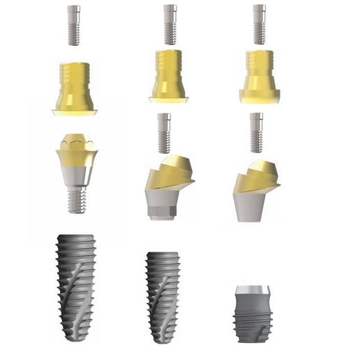 Pilar para implante de titanio - Sub. Multi Hybrid Ti-Base - Cowellmedi - interno / externo / cónico interno