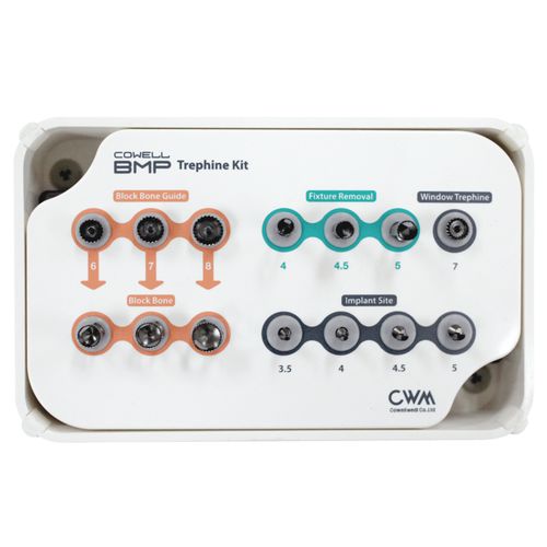 Kit de instrumentos para implantología dental - COWELL® BMP TREPHINE   - Cowellmedi - para elevación del seno