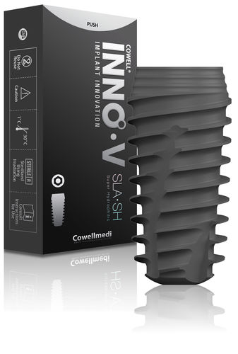 Implante dental cilíndrico - INNO V - Cowellmedi - de titanio / cónico / en espiral