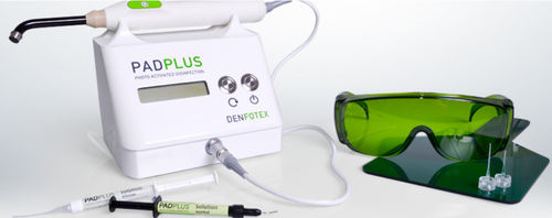 Sistema de desinfección para higiene dental - PADPLUS - Denfotex Research Ltd. - fotoactivado / de mesa