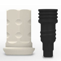 Pilar para implante de titanio - ZERAMEX® P6 - Dentalpoint AG - de PEEK / externo / recto