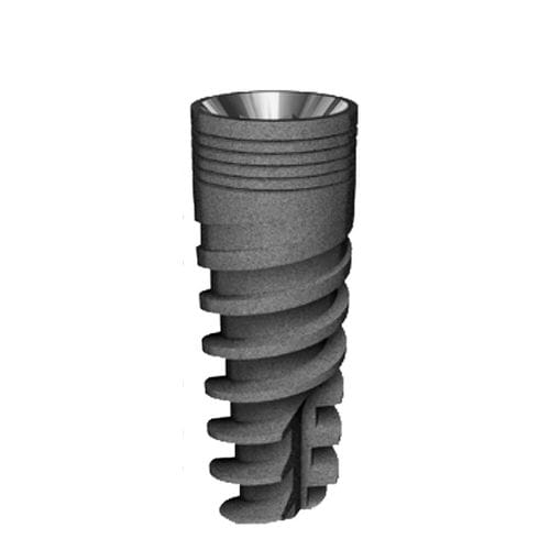 Implante dental cónico - DCL series - Dentin Implants Technologies LTD - de titanio / hexágono interno / en espiral